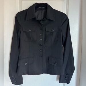 Theory Women's Black Wool Blazer